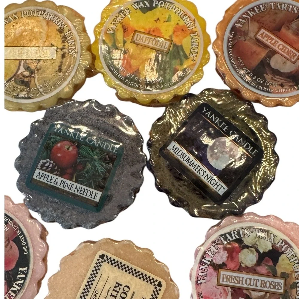 Yankee Candle Wax Potpourri Tarts Bulk Lot 24 Count Assorted Scents 0.8oz Each